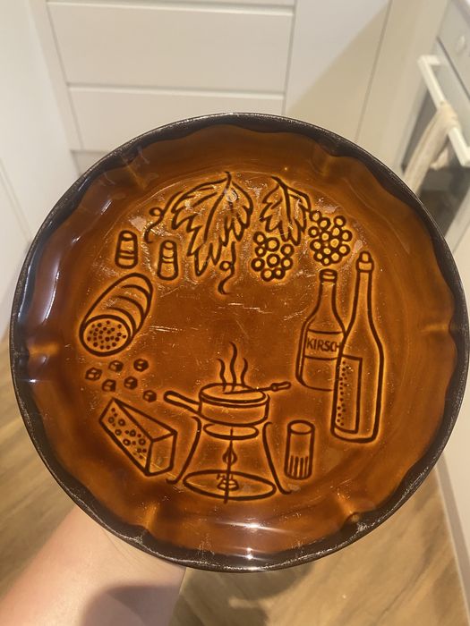 Talerz sniadaniowy Pruszkow Polski Prl