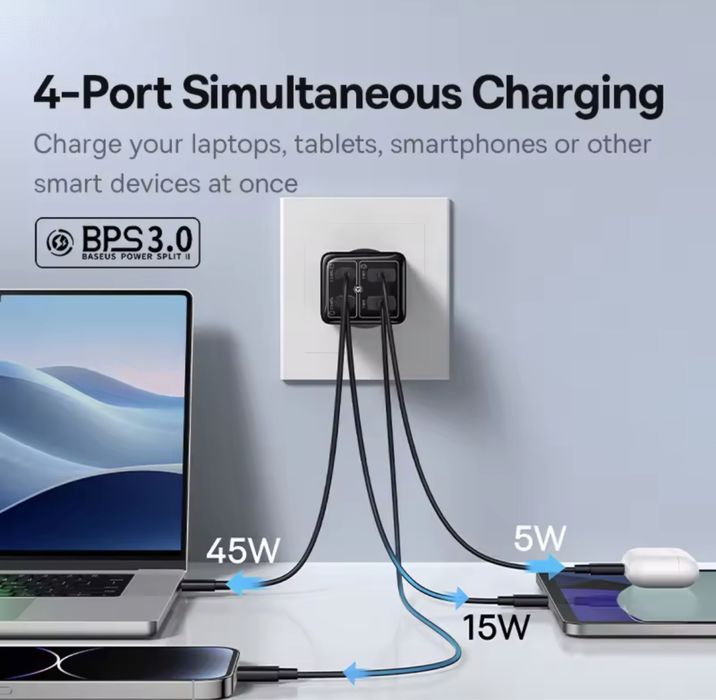Зарядное устройство Baseus GaN6 Pro