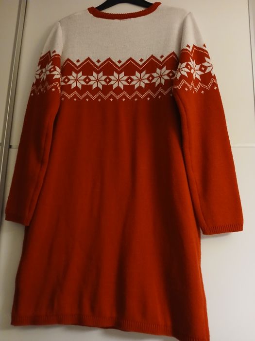 Vestido de malha vermelho com a Minnie