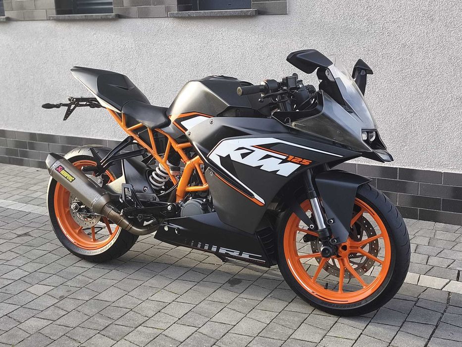 KTM RC 125 Akrapovic ABS Piękny Oryginał Zadbany 21 tys km A1 / B