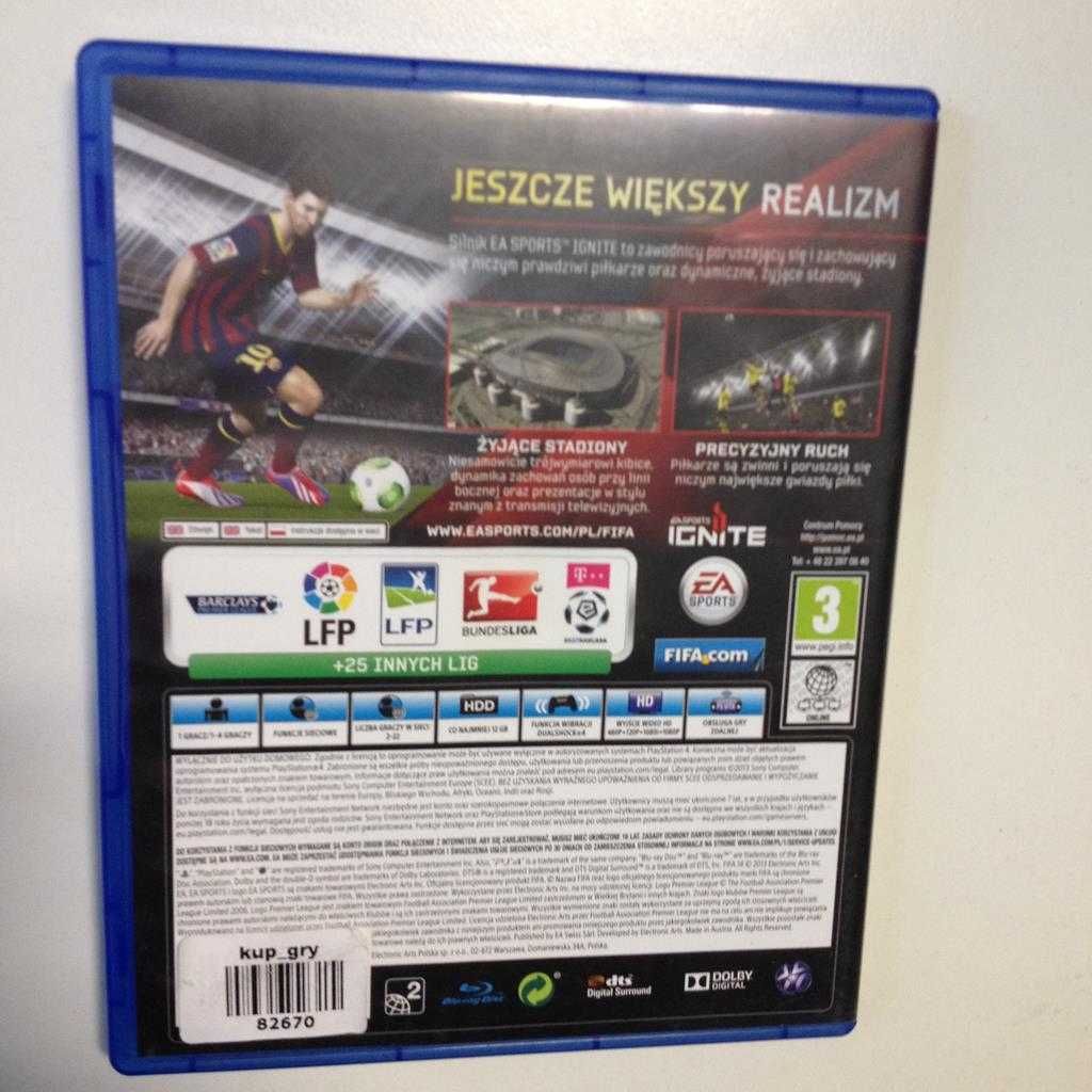 FIFA 14 PlayStation 4 PS4 polska okładka Sklep W-wa Ursynów