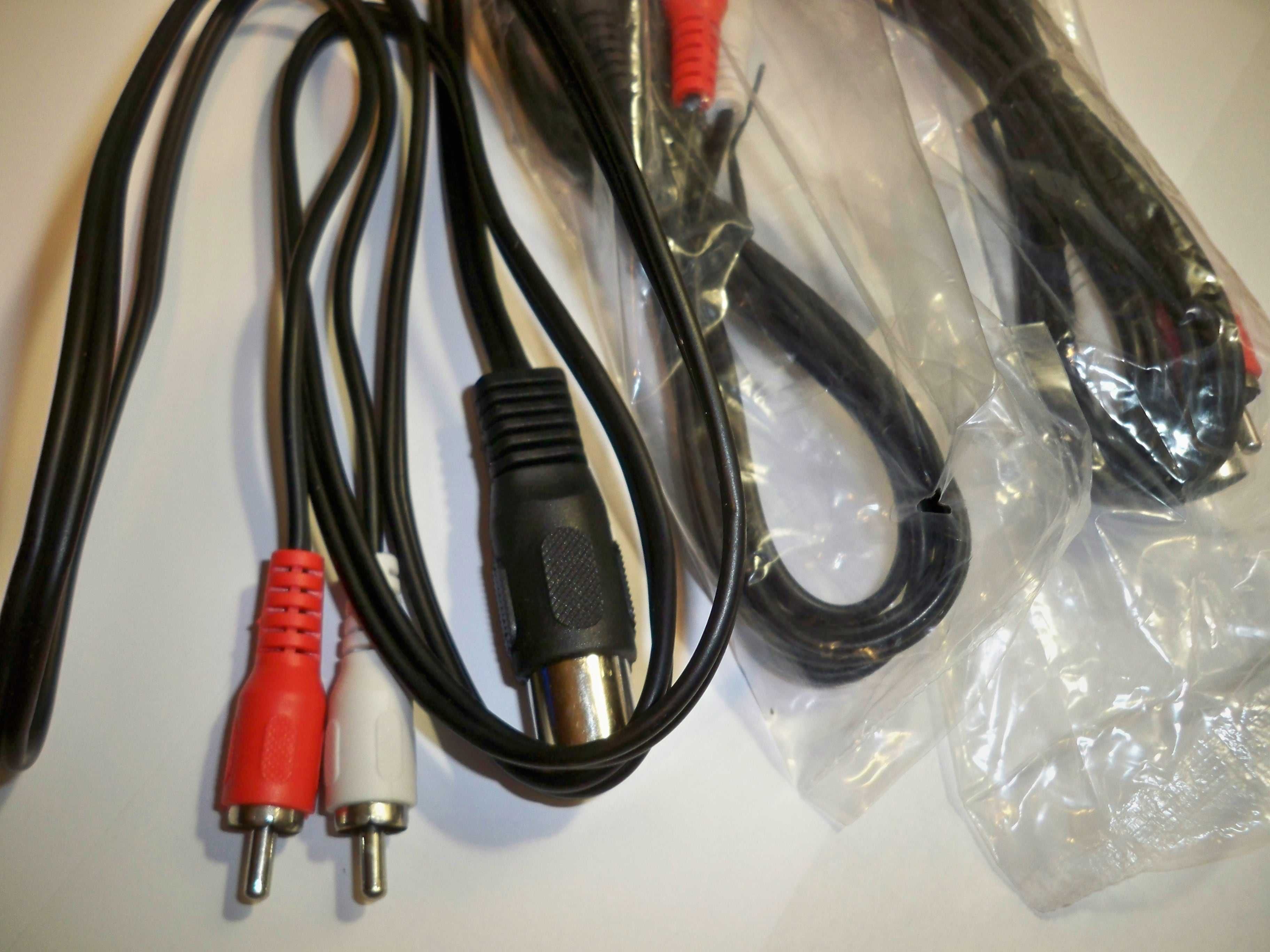 przewód kabel stary wtyk 5 DIN - nowy 2 x RCA lub 4 x RCA (chinch)