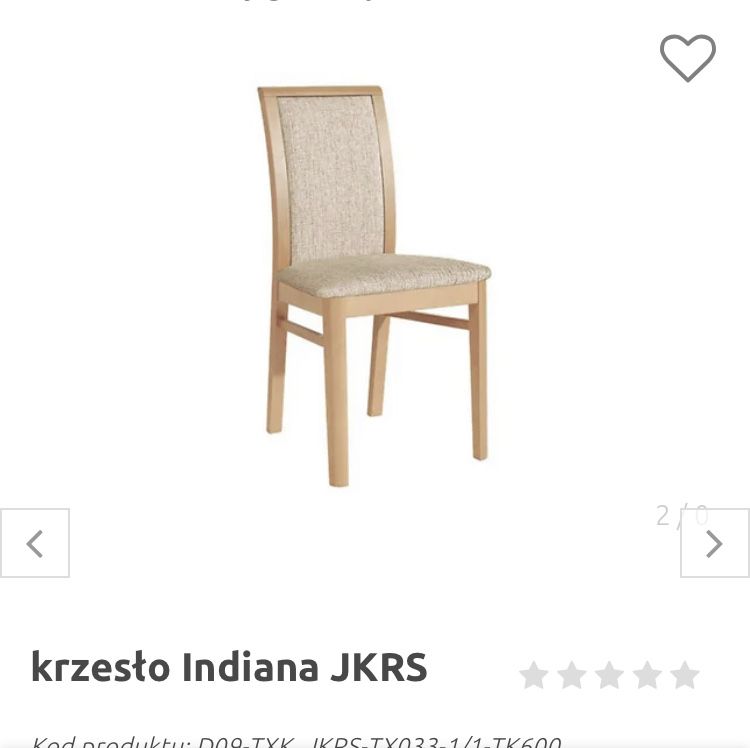 Dwa krzesła do salonu/jadalni