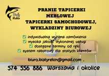 Pranie tapicerki meblowej, tapicerki samochodowej, wykladziny biurowej