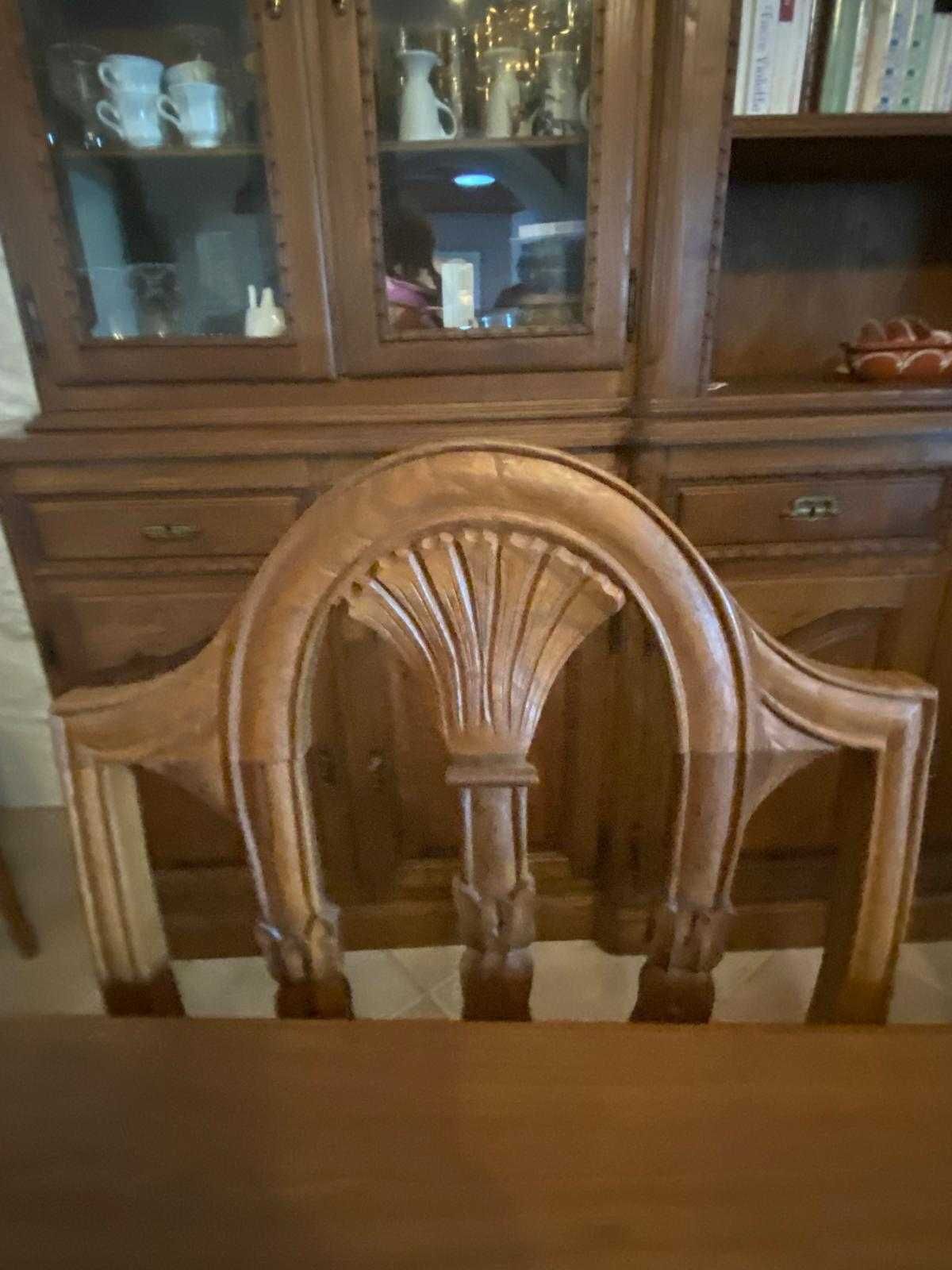 mobilia de sala em castanheiro como nova