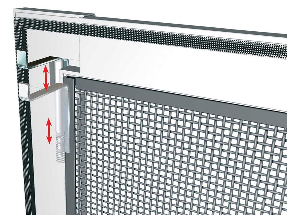 SUPER OFERTA!!  Moskitiera z ramą aluminiową biała 130x150cm