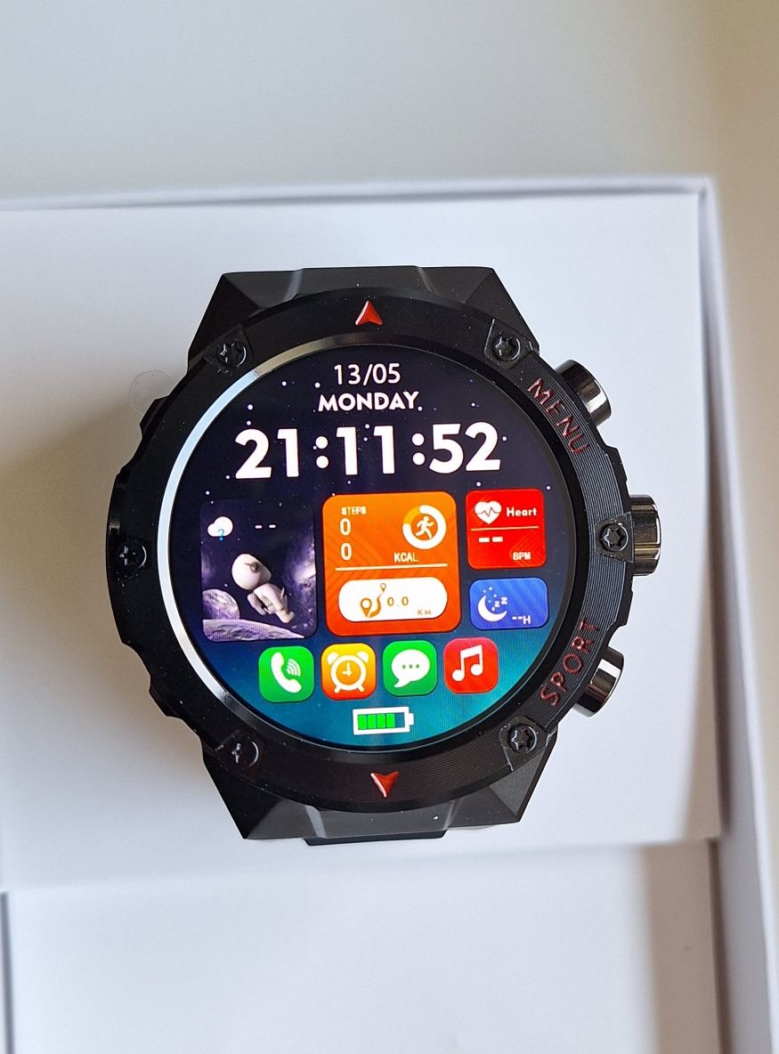 Nowy smartwatch 1,43 cala podwójny wyświetlacz,Amoled