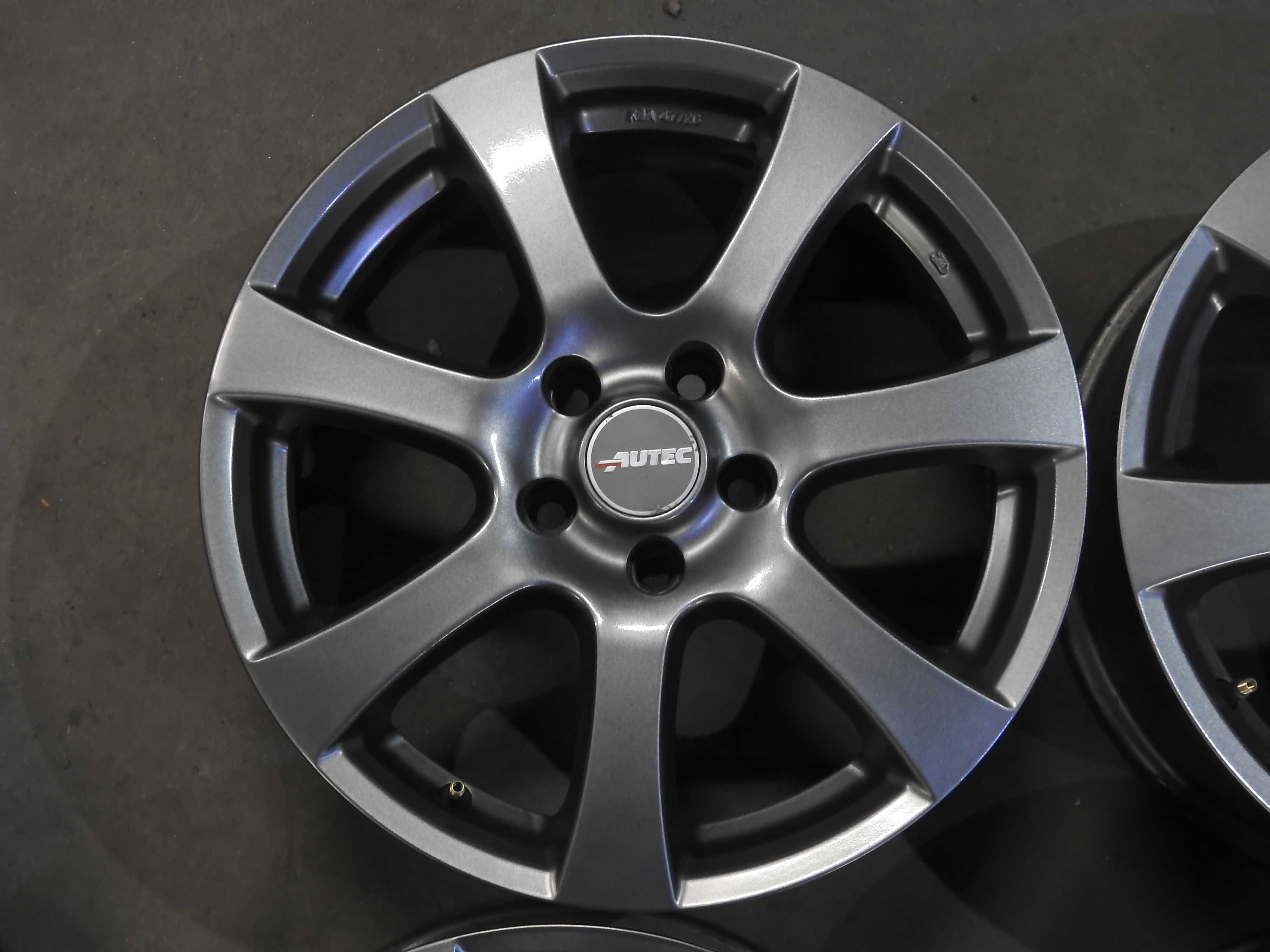 4xAlufelgi 17'' 7J 5x112 et40 AUTEC Stan BDB+ piasta 70,1mm GRAFIT