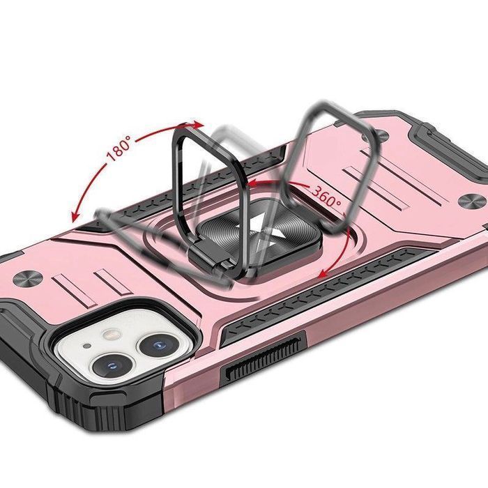 Wozinsky Ring Armor etui iPhone 14 uchwyt magnetyczny ring złote