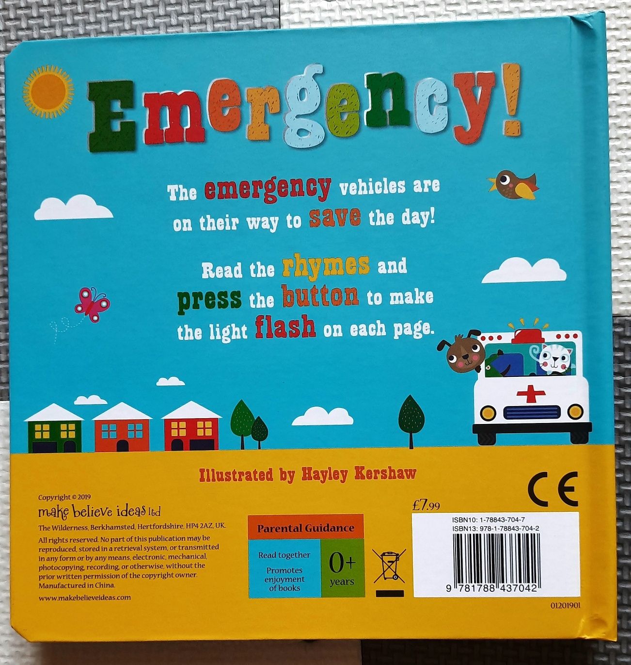 Emergency! Flash Flash Let's Dash! książka ze światełkiem light book
