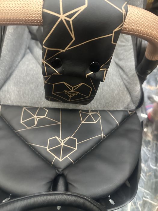 Wózek junama diamond heart black wersja V2