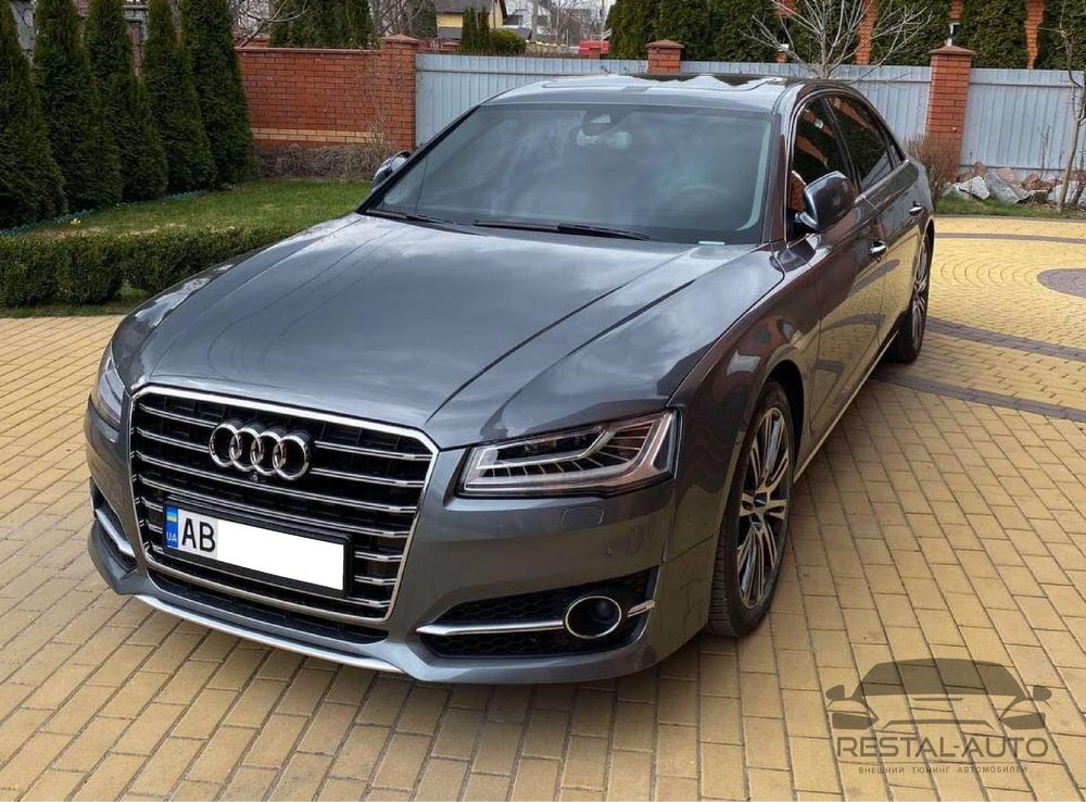 Передний бампер Audi A8 2014-2017 стиль S-Line новый ауди