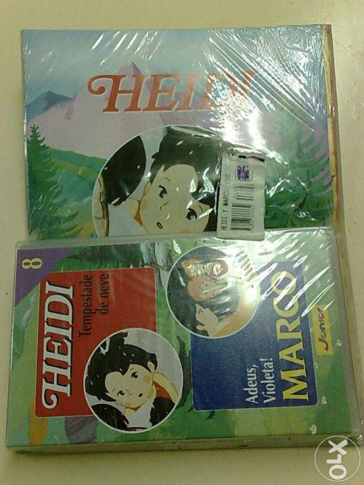 Livro + VHS original Heidi y Marco N.8