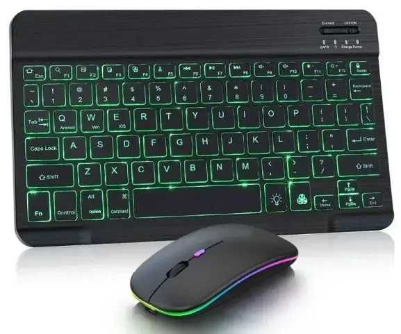 Блютуз клавіатура з мишкою з RGB-підсвіткою