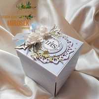 Exploding box kartka pudełko pamiątka na Chrzest Komunia Urodziny Ślub