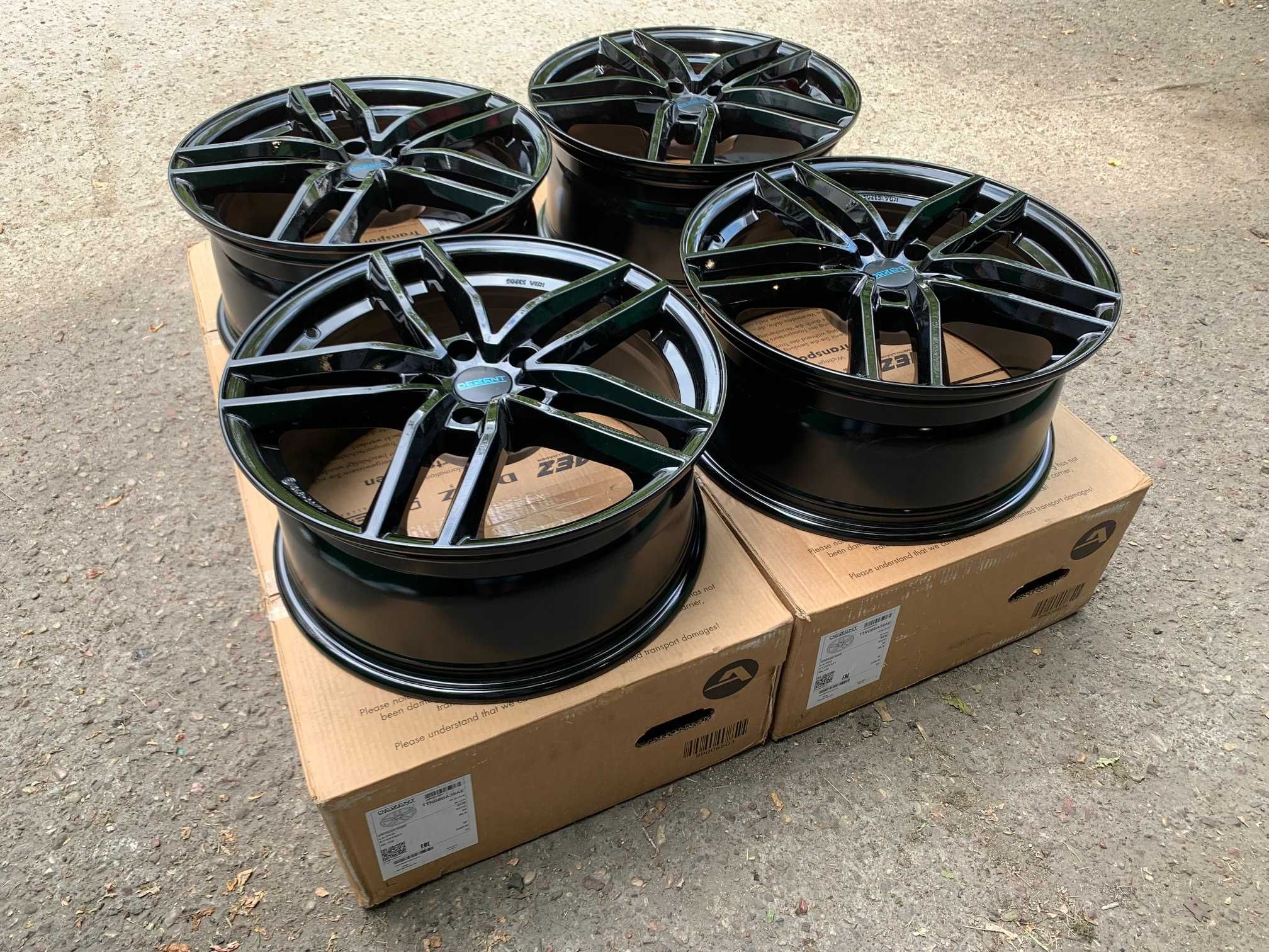4x alufelgi DEZENT TR black 18"x8" rozstaw 5x112 ET39 AUDI A4 A5 A6 A7