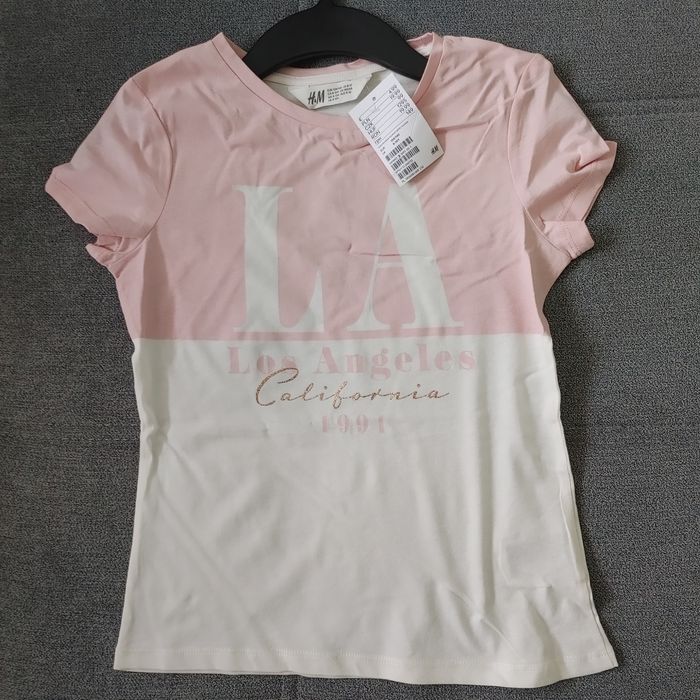 Koszulka t-schirt dziewczęcy H&M r. 158/164