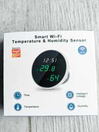 Умные WiFi часы Elivco с датчиком температуры и влажности TUYA