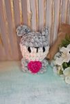 Prezent ręcznie robiony Króliczek królik na szydełku amigurumi