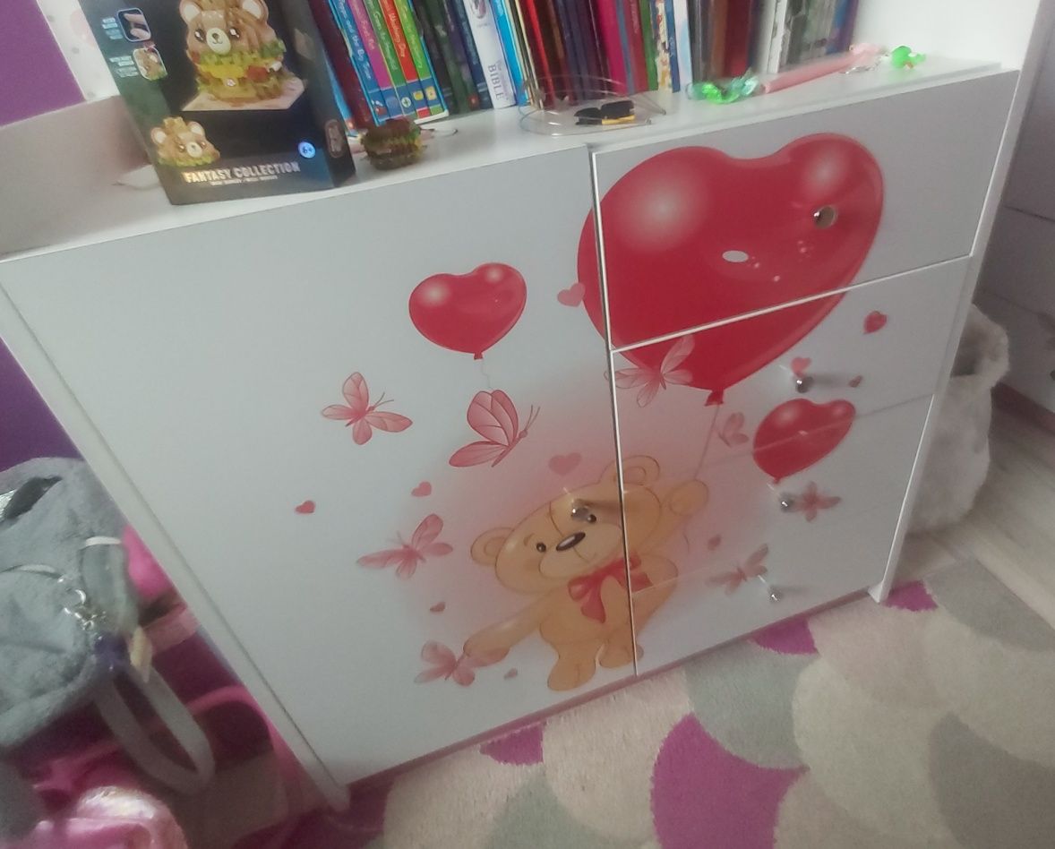 Meble do pokoju dziewczynki "Miś'