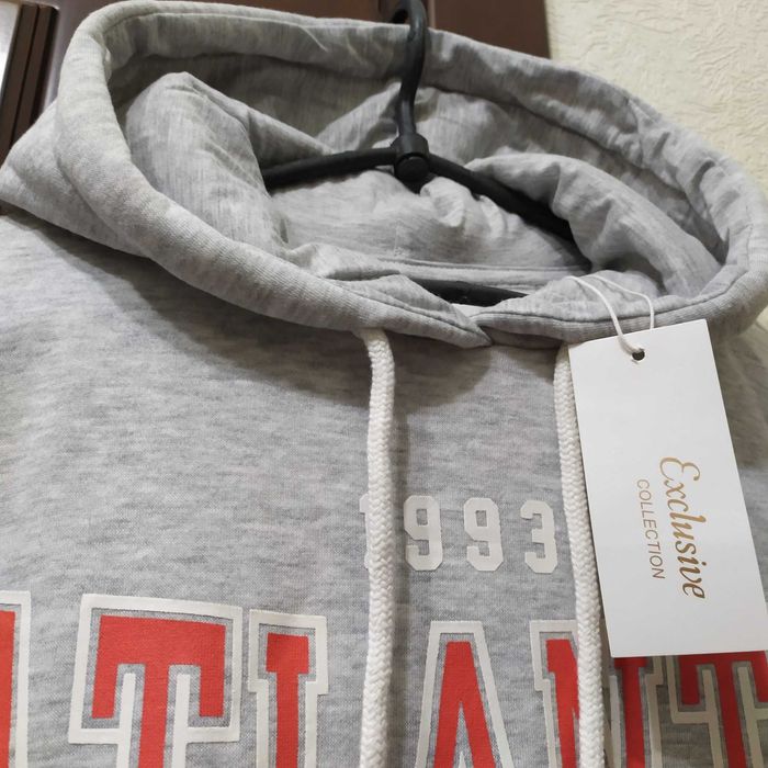 Худі жіноче з двойним капюшоном із турецької трьохнитки на флісі