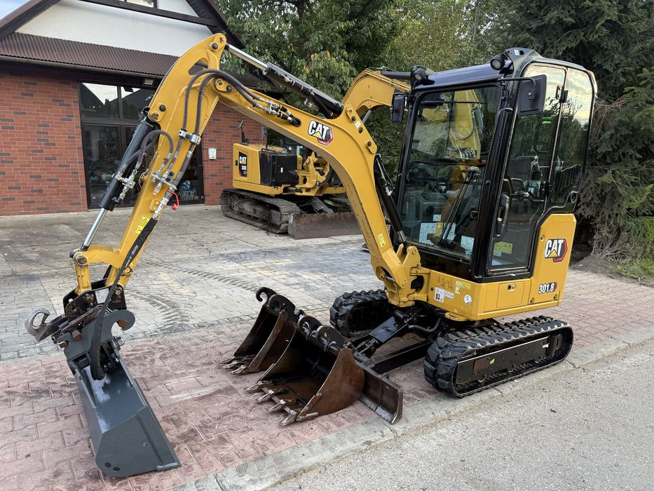 Minikoparka Caterpillar CAT 301.8 05A z Niemiec 2tony 3 łyżki