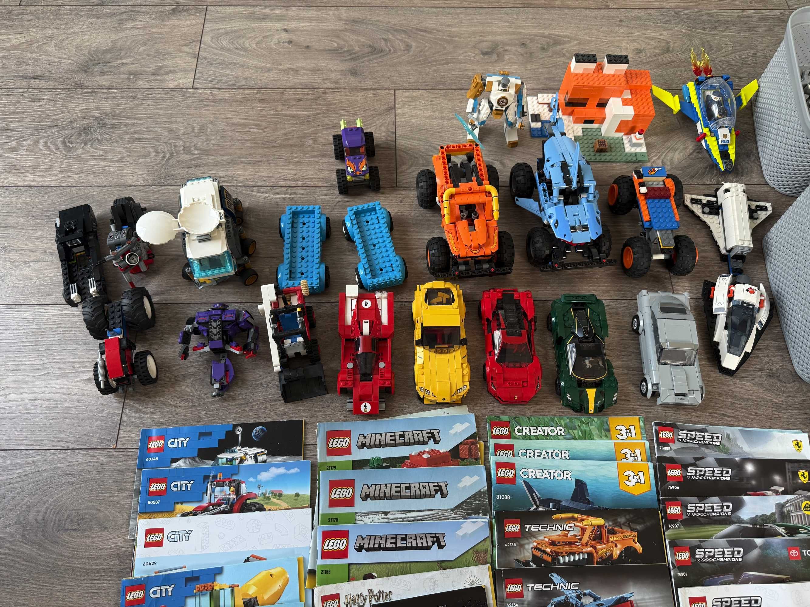 LEGO – Kolekcja ponad 6000 klocków! Zestawy z instrukcjami + dodatkowe