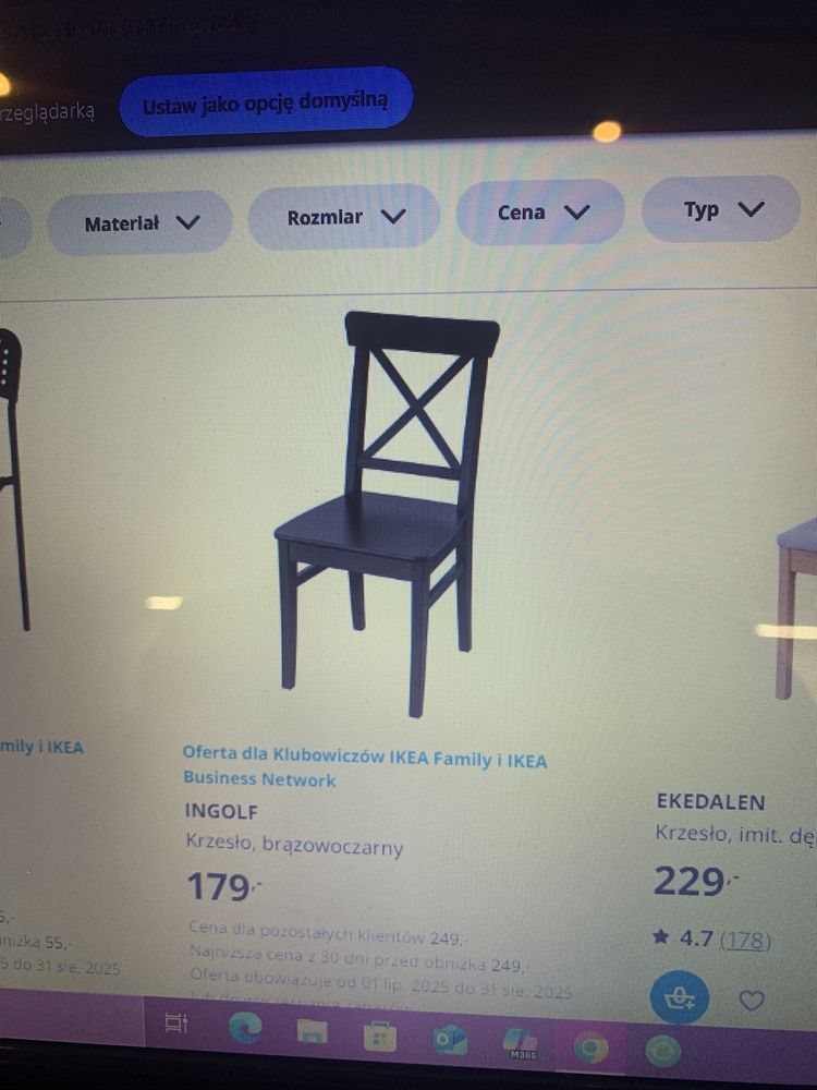 4 Krzesła Ikea INGOLF