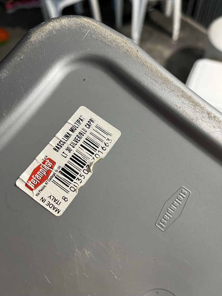 5 caixotes de lixo de cozinha 30 litros