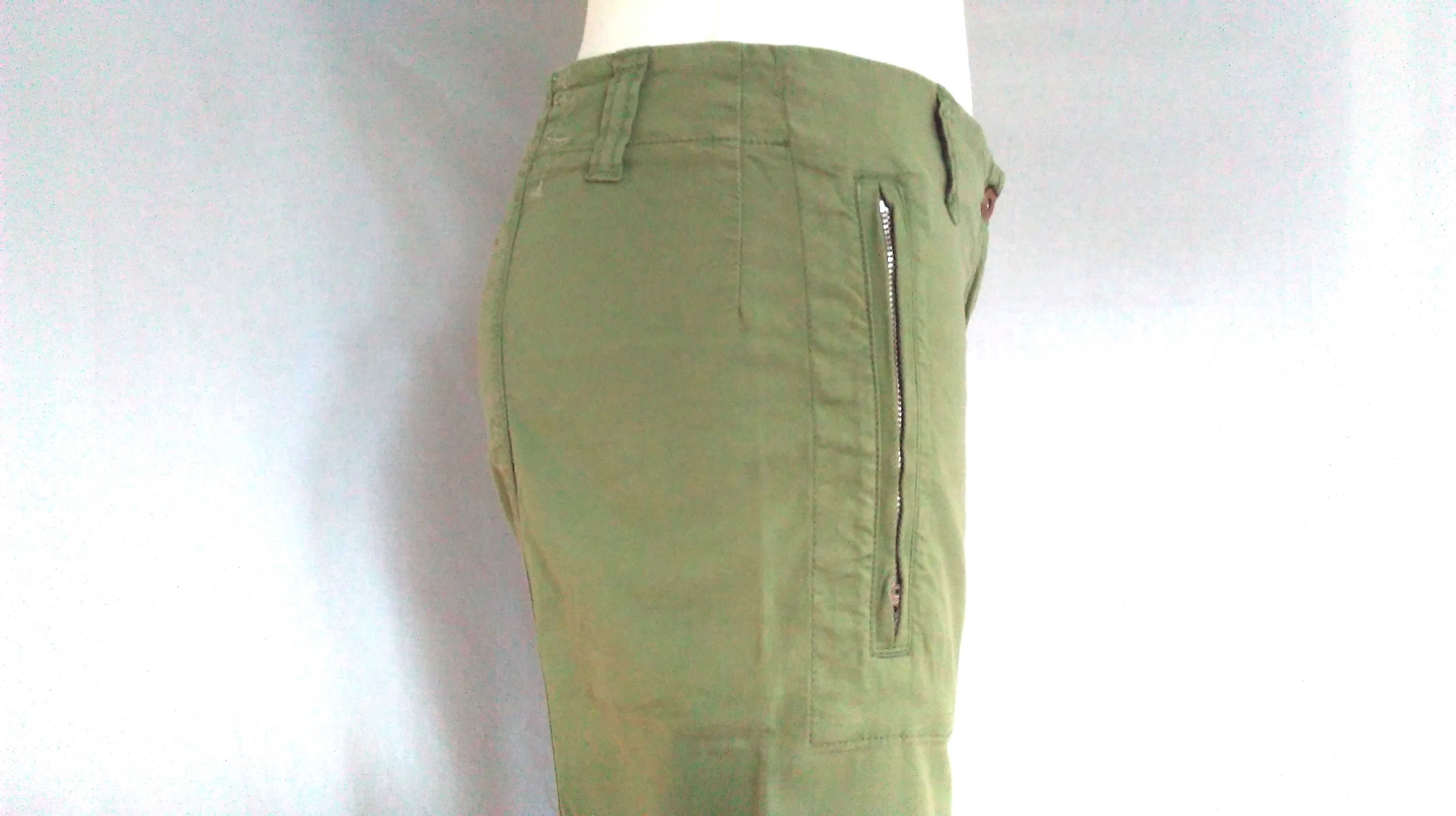 SPODNIE damskie Zielone r. S/M stan bdb