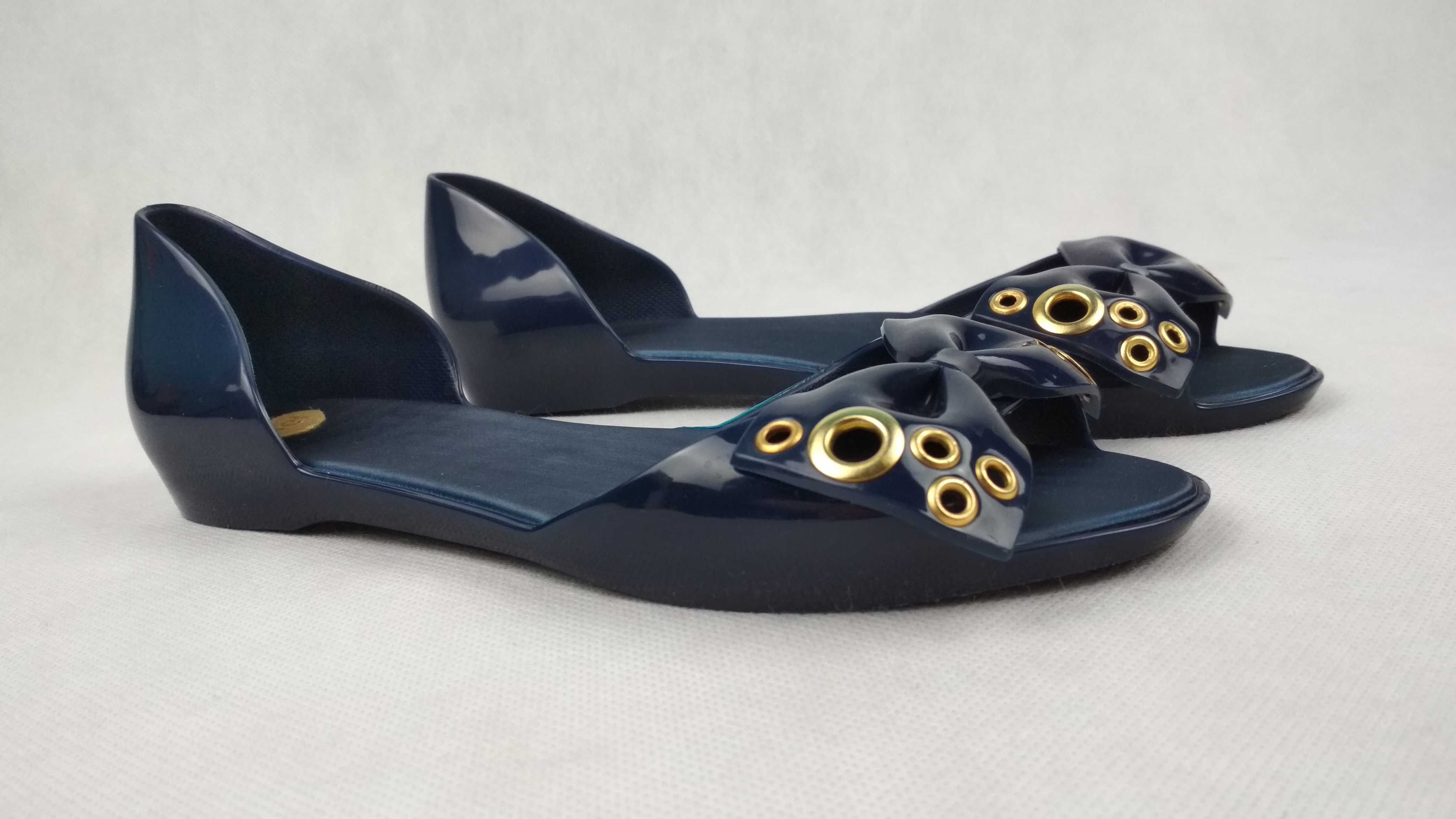 MEL By Melissa Granatowe Gumowe Buty Baleriny Balerinki Roz. 37