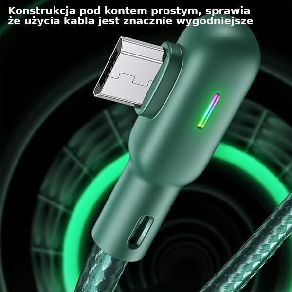 Kabel Przeznaczony do Gier USB USAMS U57, 1,2M 2A - Czarny