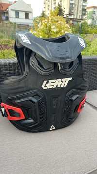 Buzer leatt fusion 2.0 black/ ochraniacz na motocross