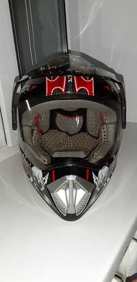 Шлем кросс-эндуро со стеклом XL