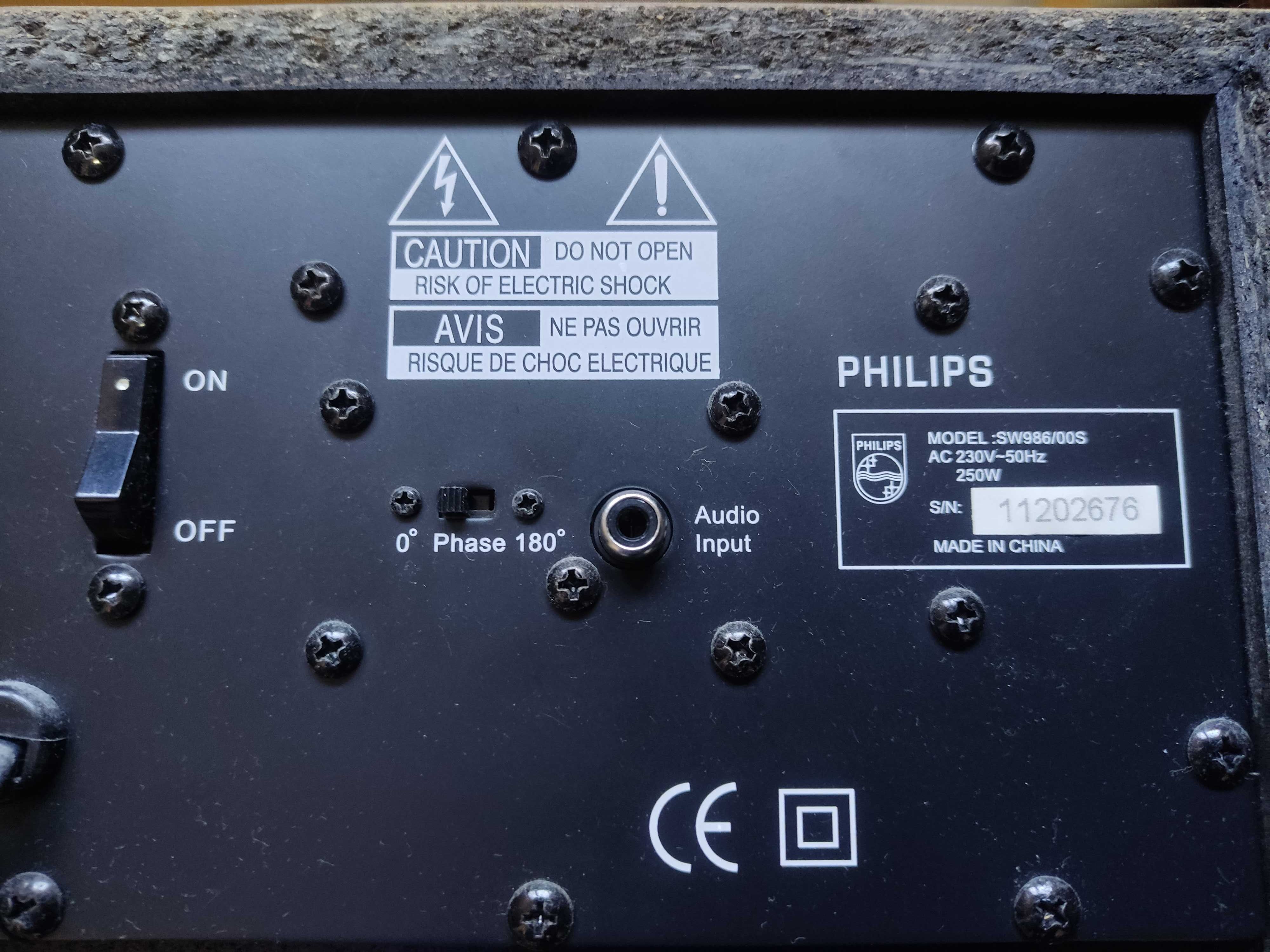 Zestaw Philips Wzmacniacz amplituner subwoofer