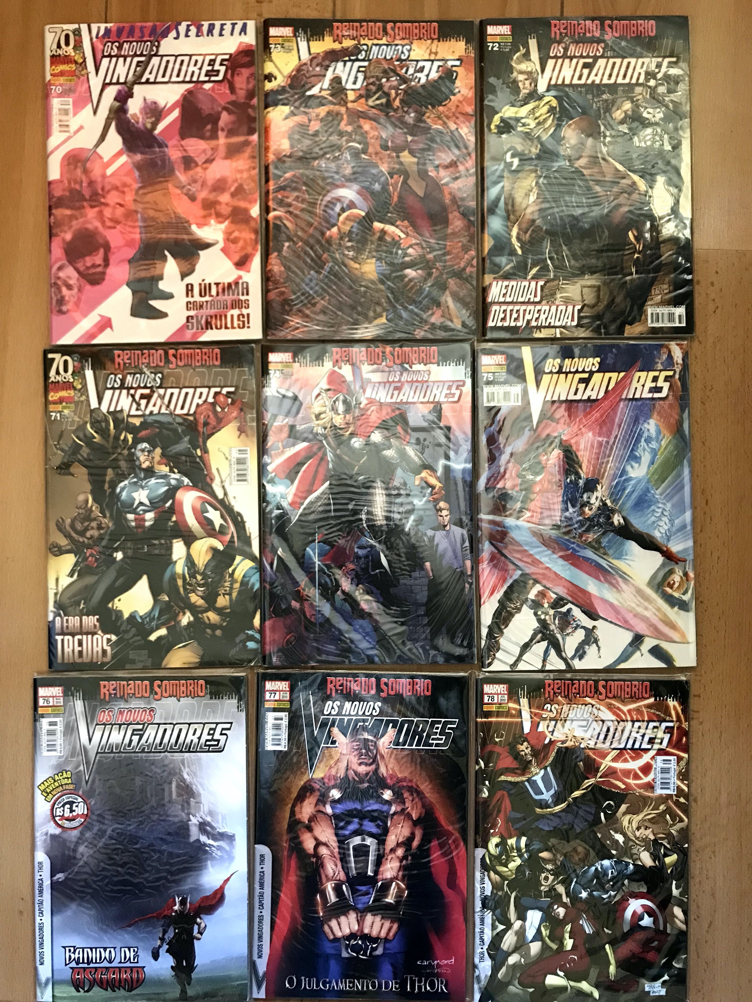 Revistas Os Novos Vingadores MARVEL da Panini