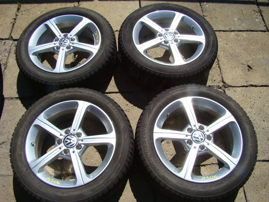 a306 5x112 VW Passat B7 B8 Beetle Jetta Touran Caddy 6,5jx17 zima 205/55