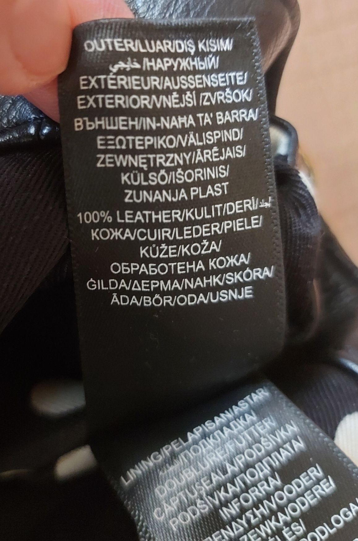 Rocha John Rocha skórzana czarna torebka skóra naturalna okazja nowa