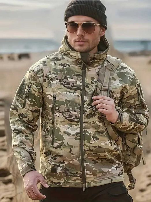 Різні Розміри ,Тактичний костюм з флісом — захист від вітру й дощу