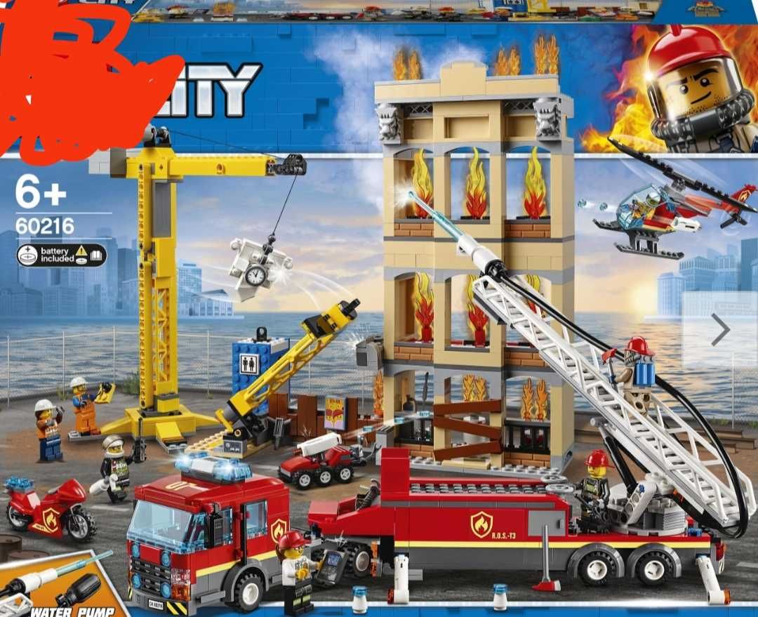 Klocki Cities 11304 jak LEGO City 60216 Straż pożarna w śródmieściu
