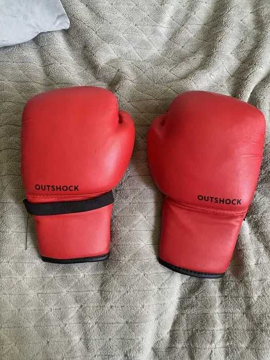 Boks Stojak Gruszka Płaski + Rękawice Ochronne Bokserskie  (Inpost)