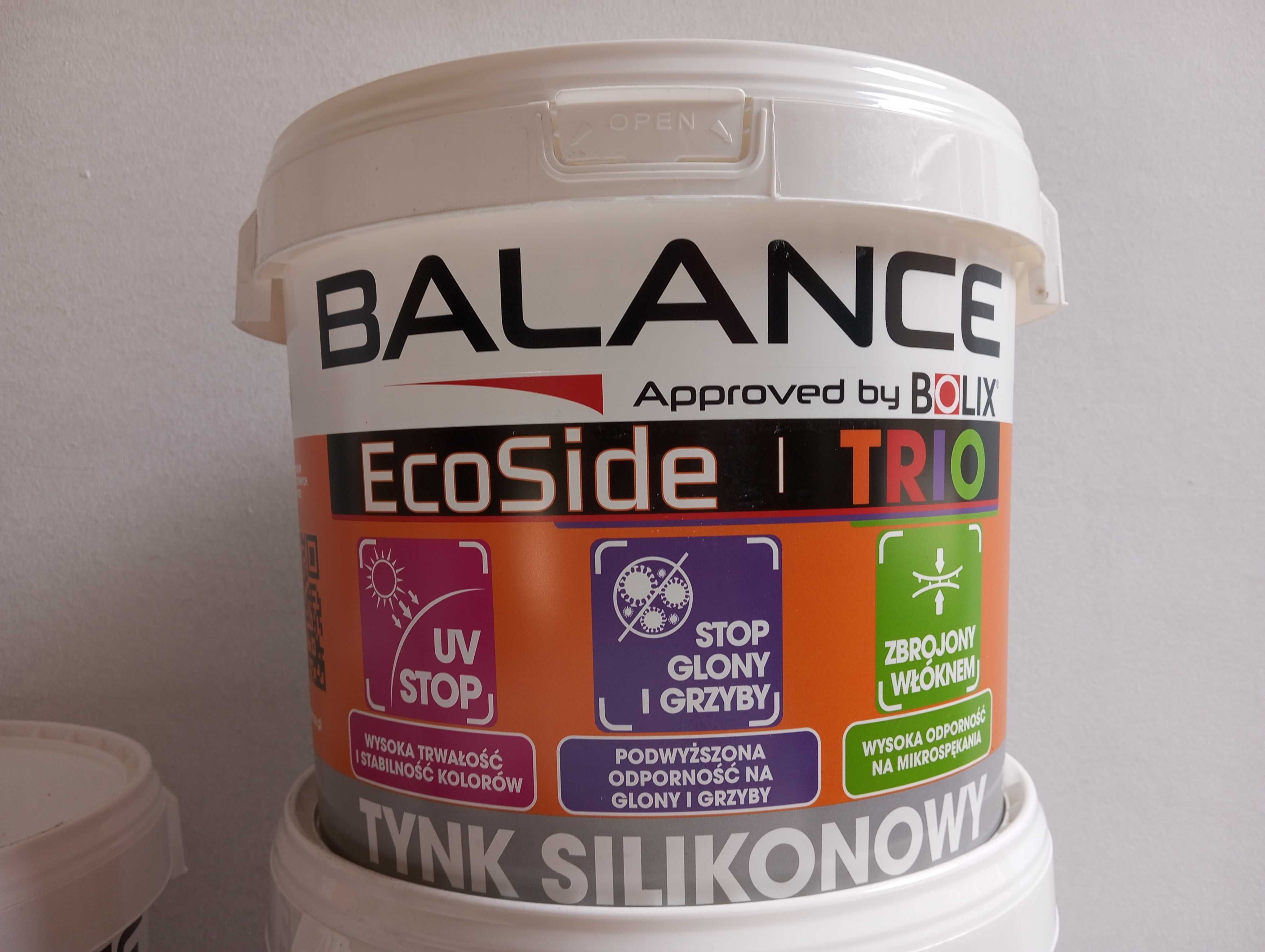 Tynk silikonowy kasza 1,5mm BOLIX - wiadro 25kg w Szczecinie