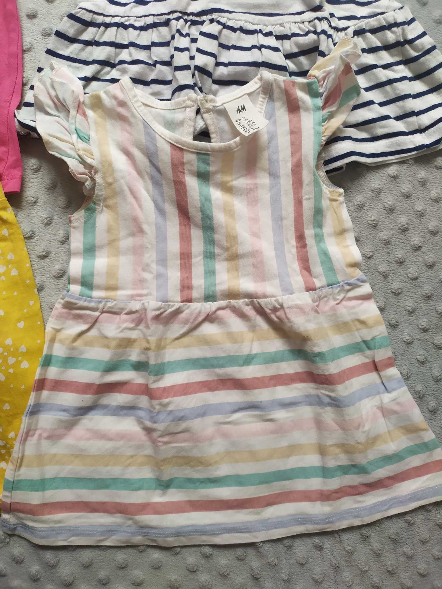 Sukienki letnie dziewczęce niemowlęce H&M pepco 74