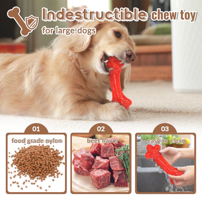 CVALIN Zabawka dla psa do żucia, kość