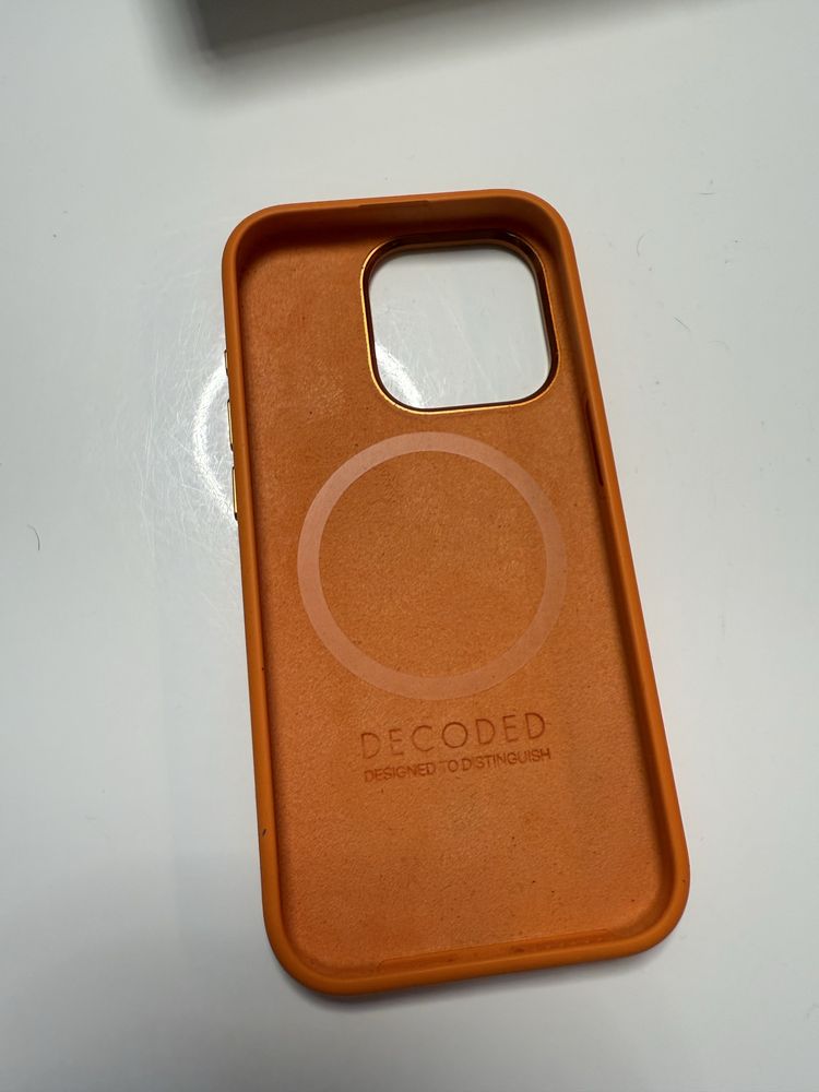 case iphone 15 pro DECODED orange pomarańcz