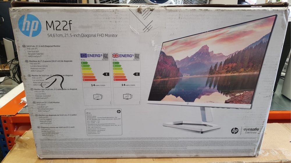 Monitor HP M22F FHD com IPS