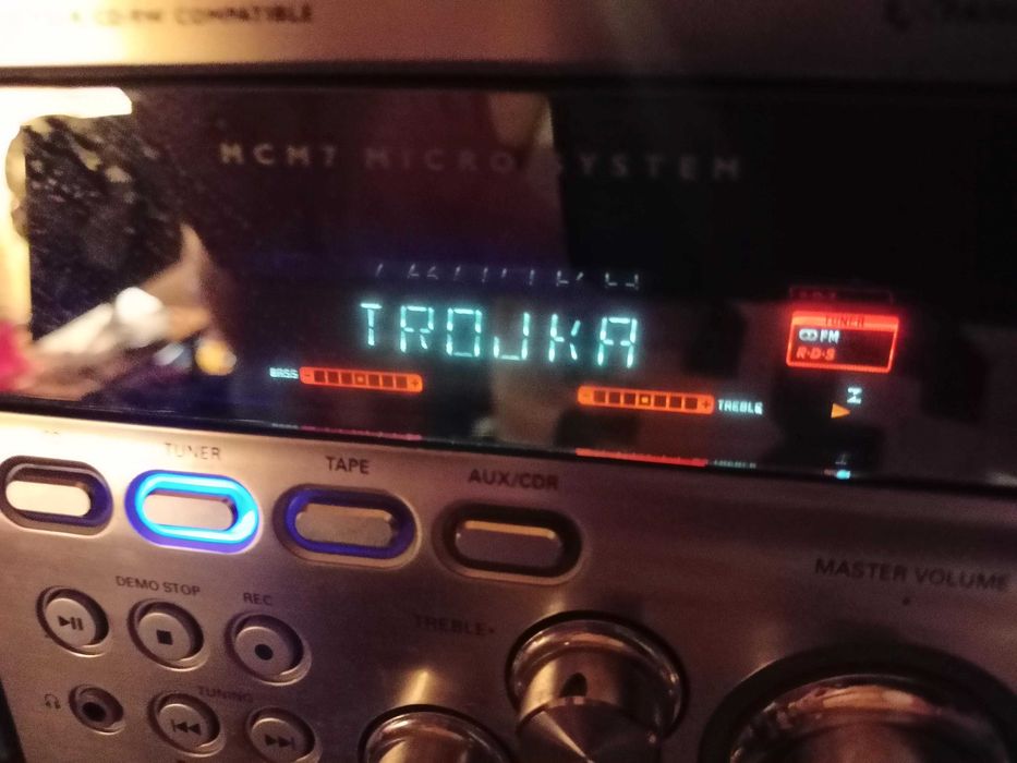 wieża 2x50W Philips MCM7+pilot Bluetooth MP3 kaseta