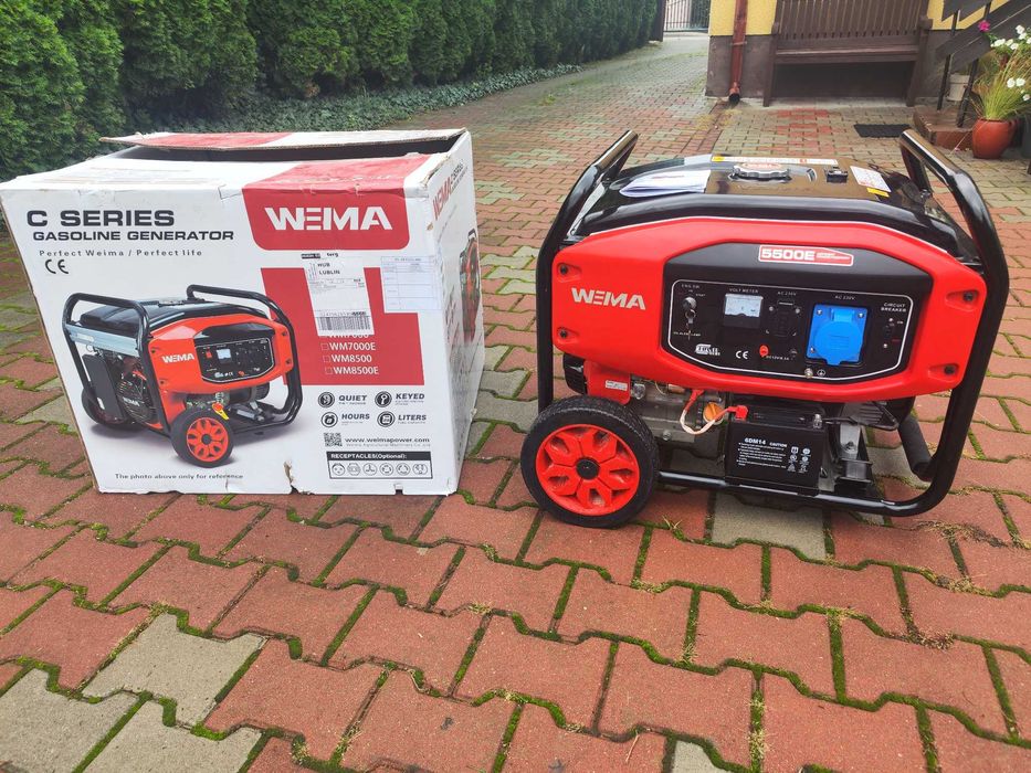 Agregat prądotwórczy WEIMA WM 5500E 5.5kW – stan bardzo dobry!