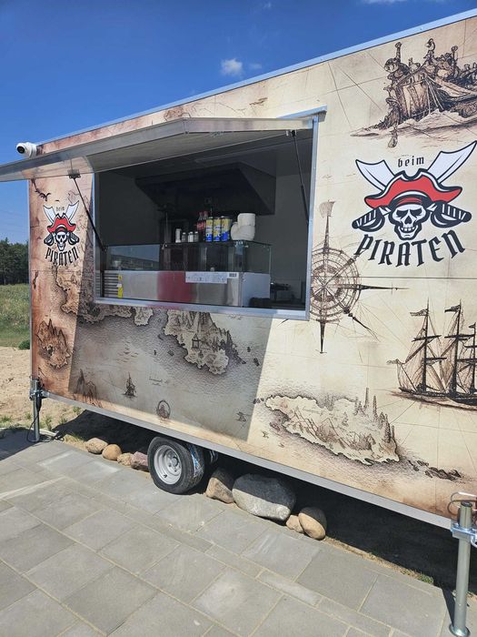 Przyczepa gastronomiczna-handlowa 3, 5mx2m Nowa 2025  HIT WYPOSAŻONA