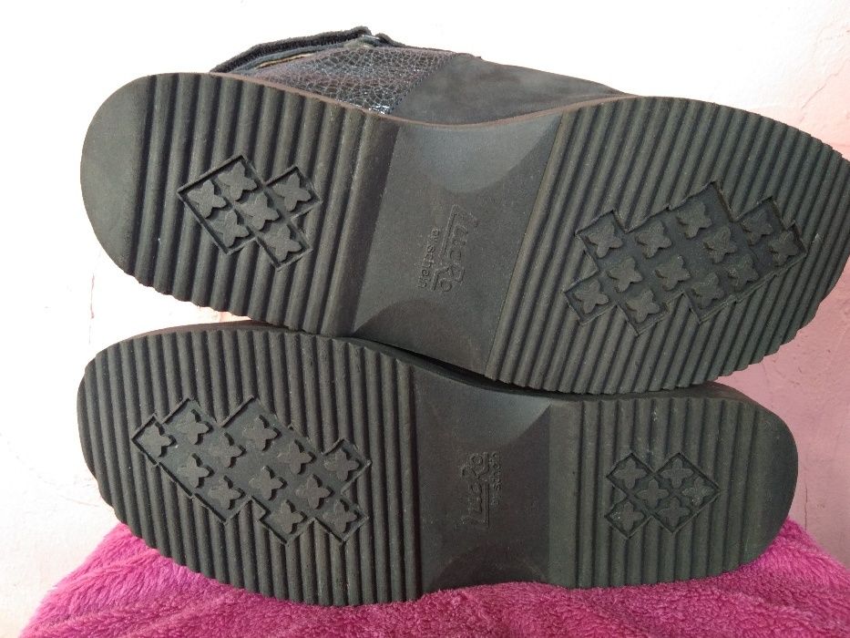 Кожаные черные босоножки, открытые туфли